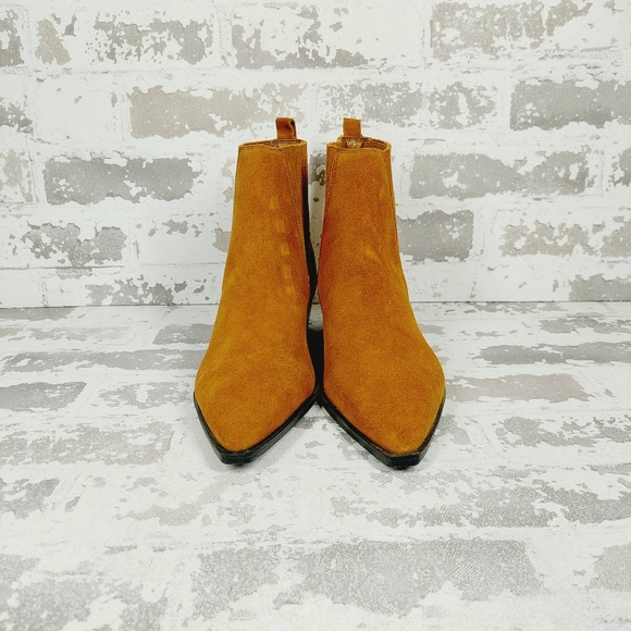 New Marc Fisher LTD Yarita Natural Pointed Toe Bootie W616 - Picture 3 of 11